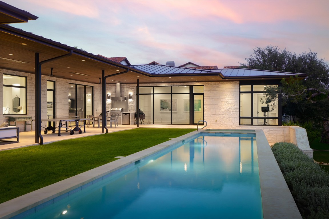 12900 Hacienda Ridge Austin, TX 78738 - Photo 35 of 40 a view of a house with swimming pool and porch