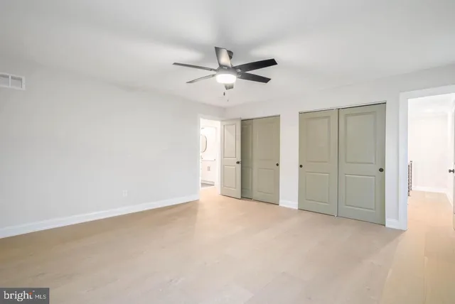 a view of an empty room