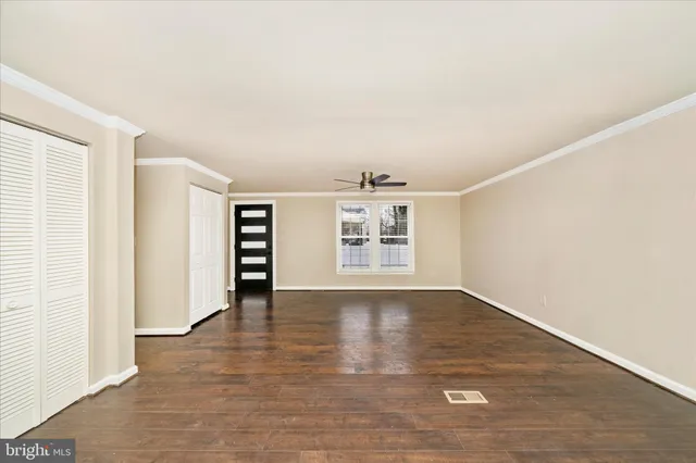 wooden floor in an empty room