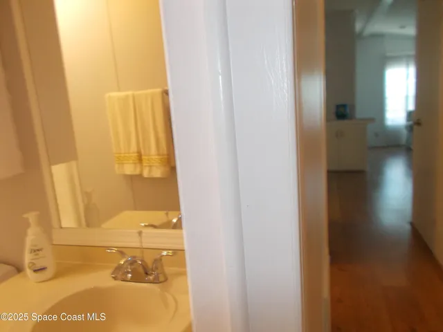 a bathroom with a window