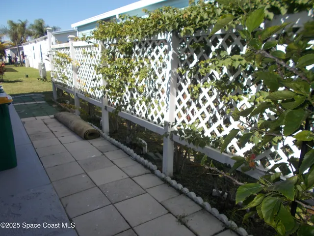 a outdoor view with a sitting space