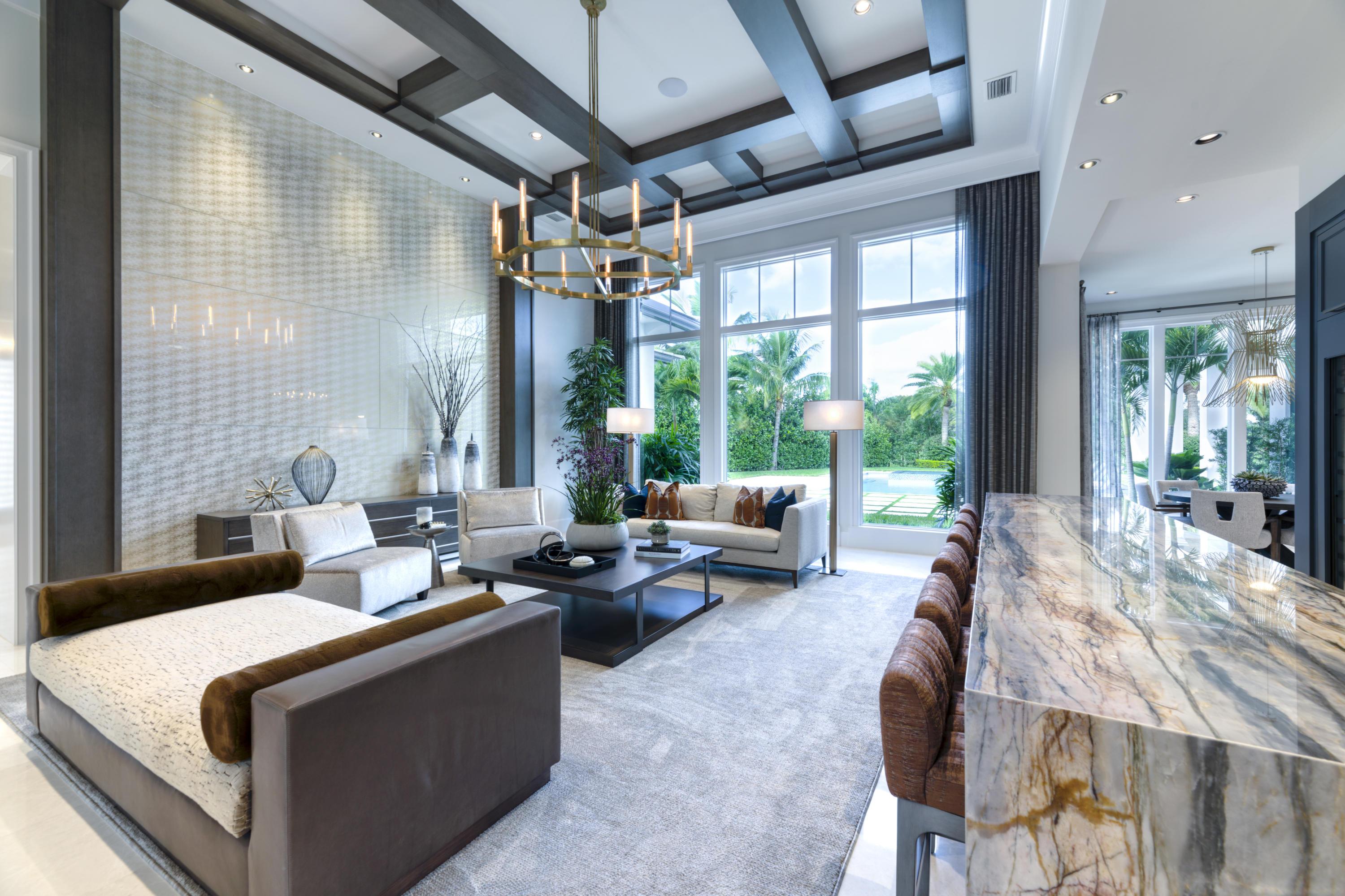 111 Clipper Lane Jupiter, FL 33477 - Photo 8 of 59 a living room with furniture and a chandelier