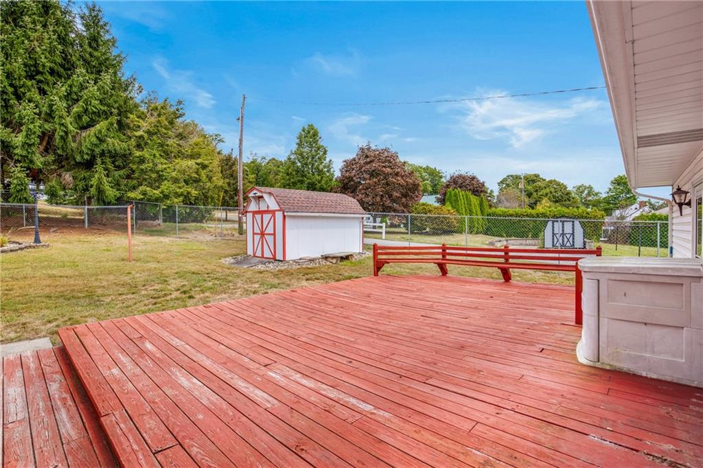 678 West Main Street Somerset, PA 15501 - Photo 26 of 38 a view of a terrace with wooden floor and trees