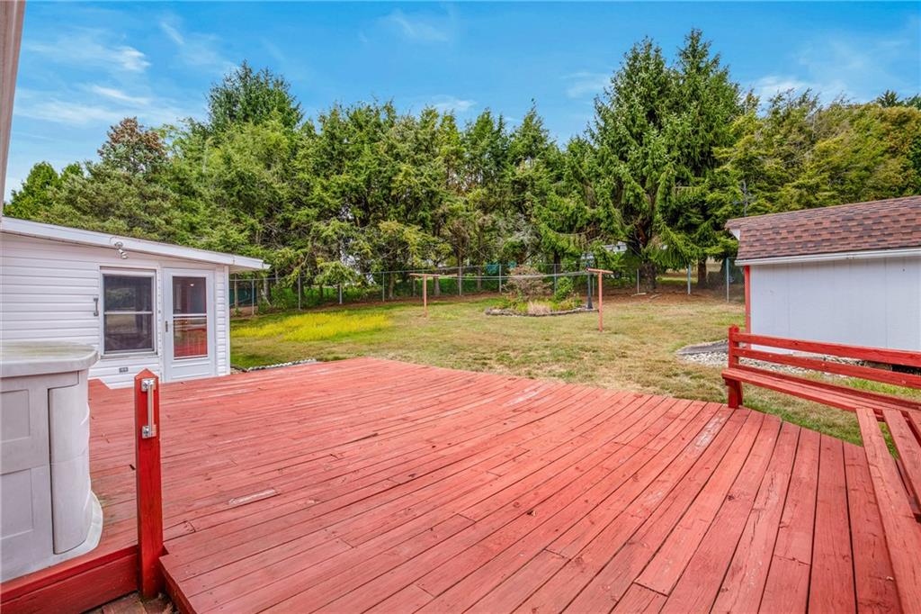 678 West Main Street Somerset, PA 15501 - Photo 27 of 38 a view of a backyard with wooden floor and lake view