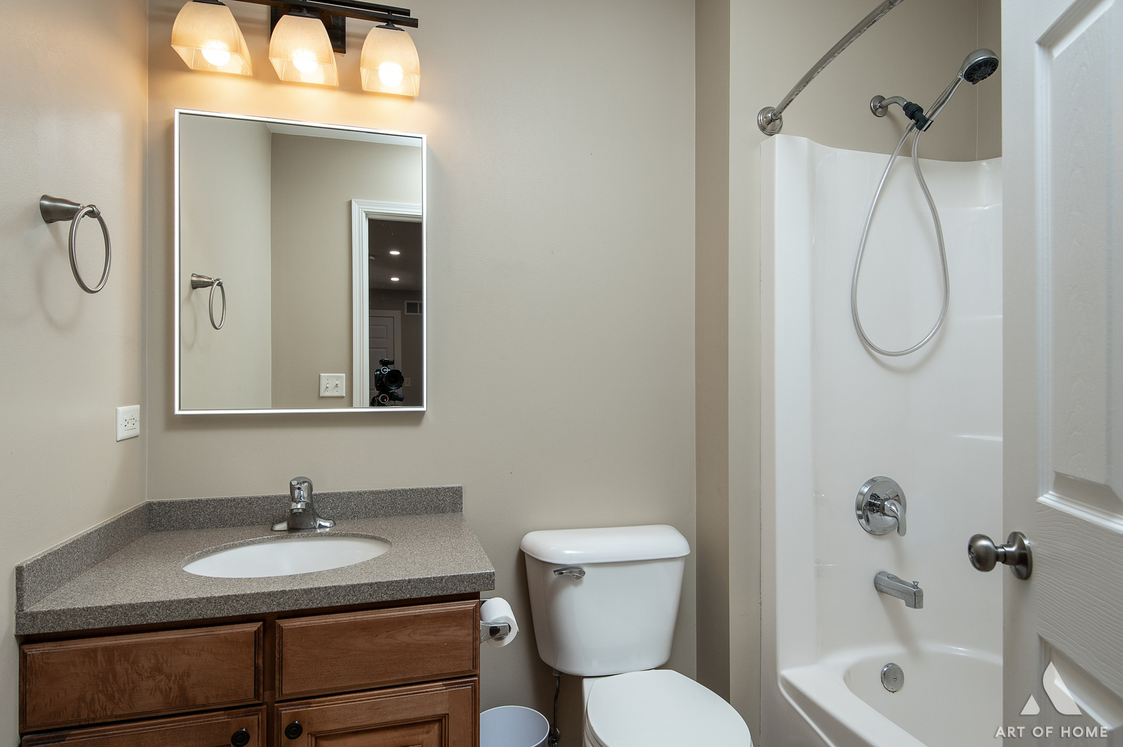 1007 Biltmore Drive Elgin, IL 60120 - Photo 30 of 43 a bathroom with a granite countertop sink toilet and shower