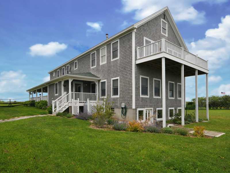 632 Corn Neck Road Block Island, RI 02807 - Photo 19 of 21 Exterior Front. Shows master bedroom deck and lower level entrance
