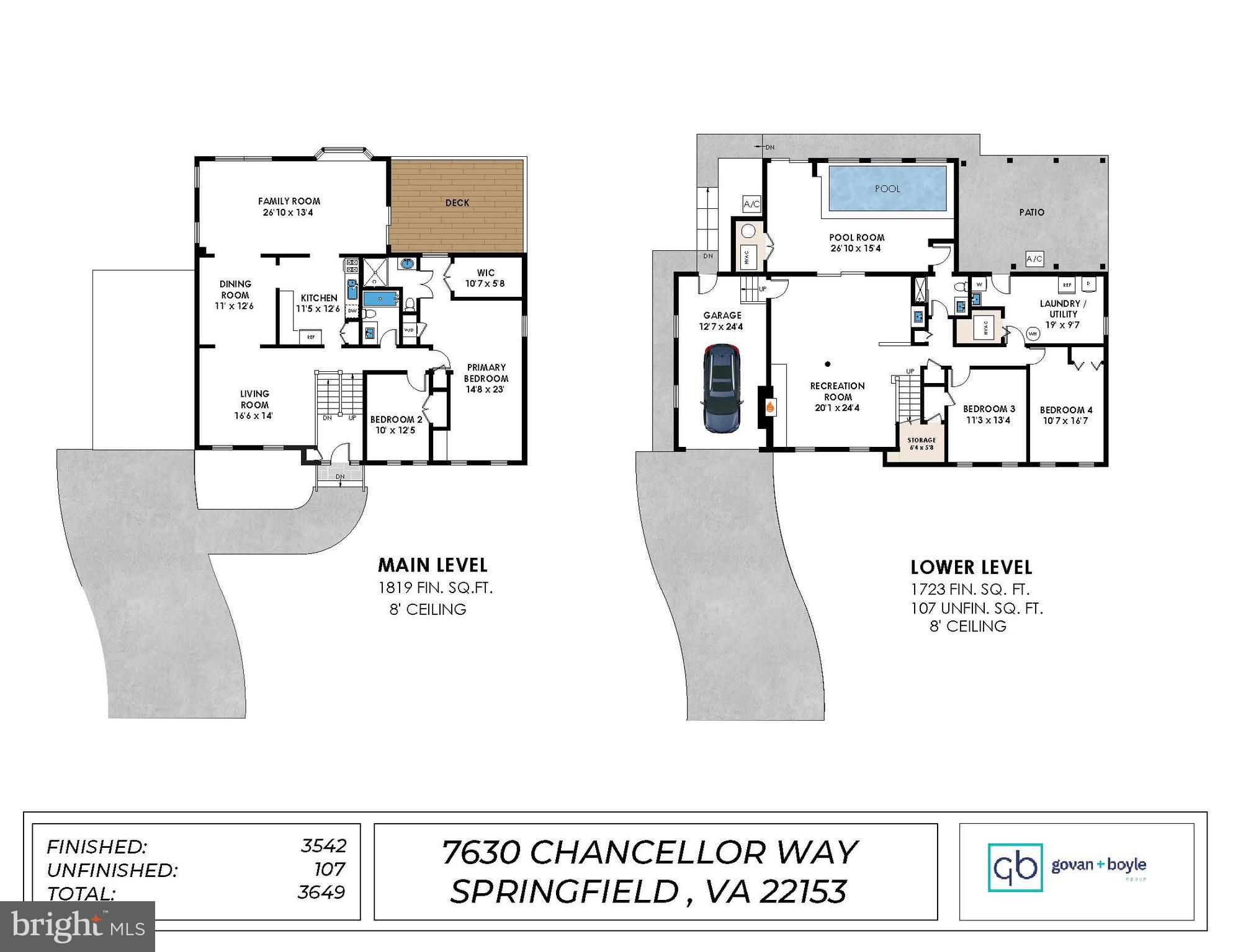 7630 Chancellor Way Springfield, VA 22153 - Photo 73 of 73 Floor Plan