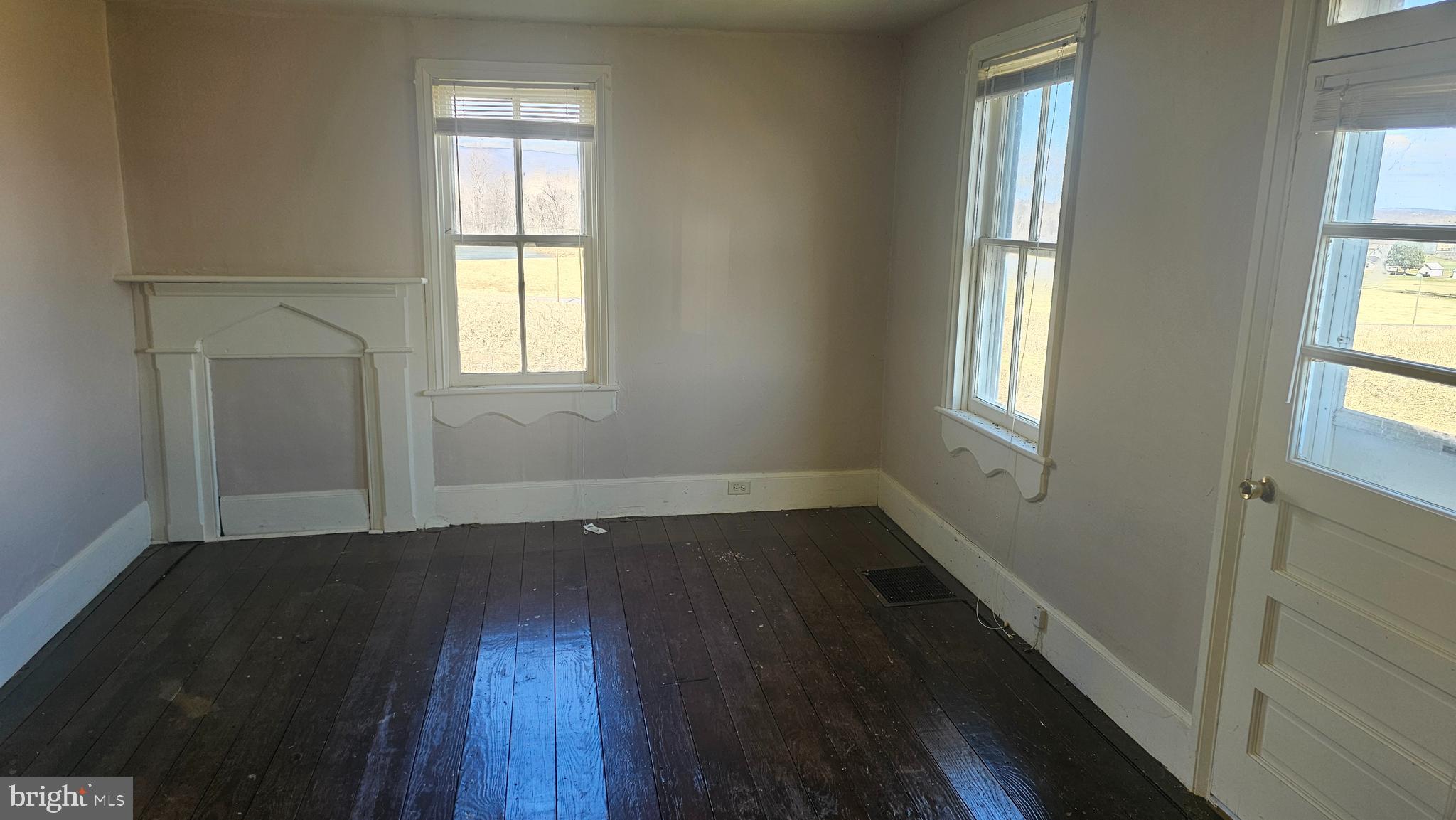 1 26.33 /- Acres Mountain Brook Road St. Thomas, PA 17252 - Photo 27 of 49 an empty room with wooden floor and windows