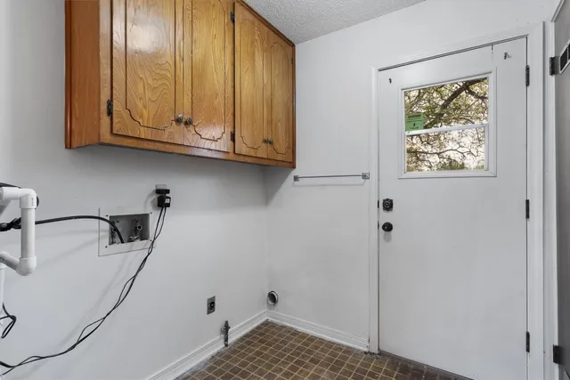 a bathroom with a window