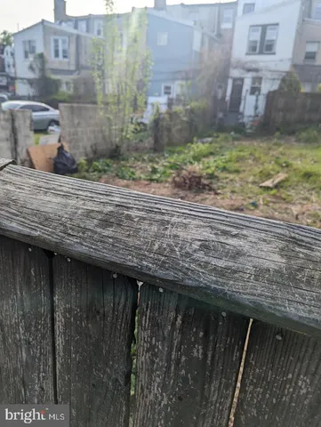 a backyard of a house