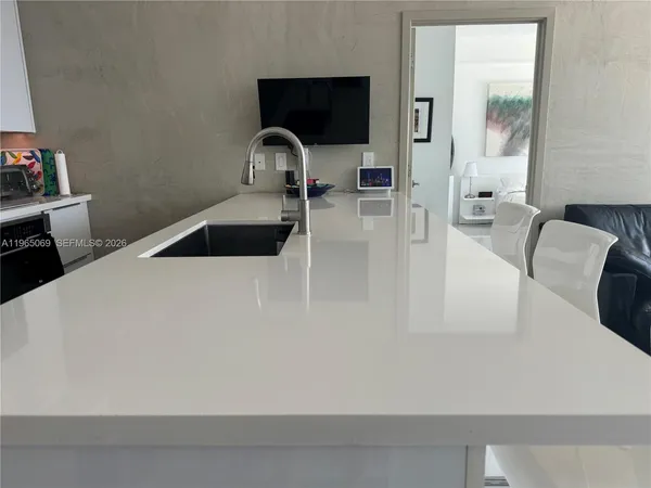 a close view of a sink