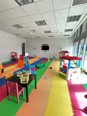 a play room with toys