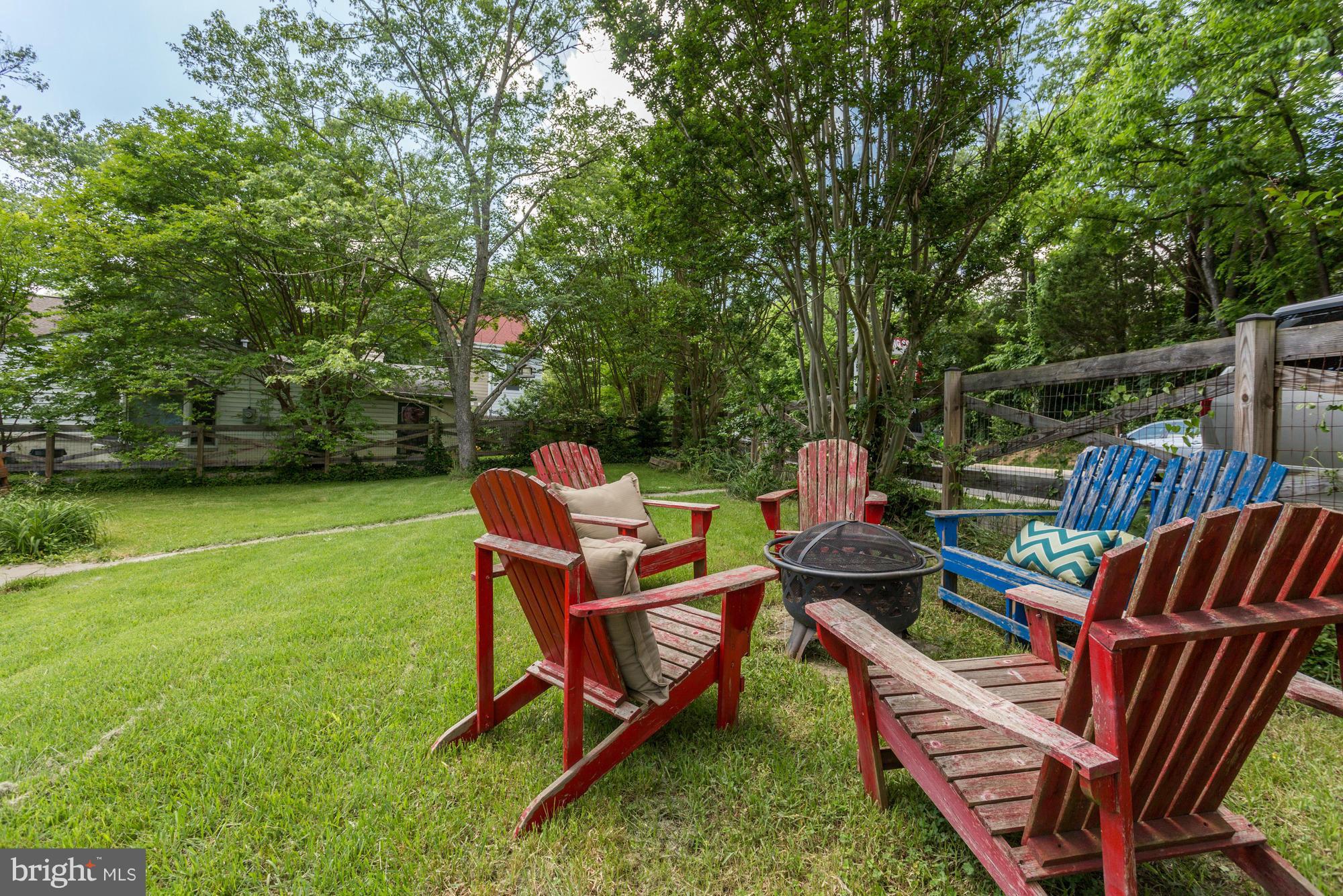 23 Ericsson Road Cabin John, MD 20818 - Photo 26 of 30 a view of a chairs and table in backyard