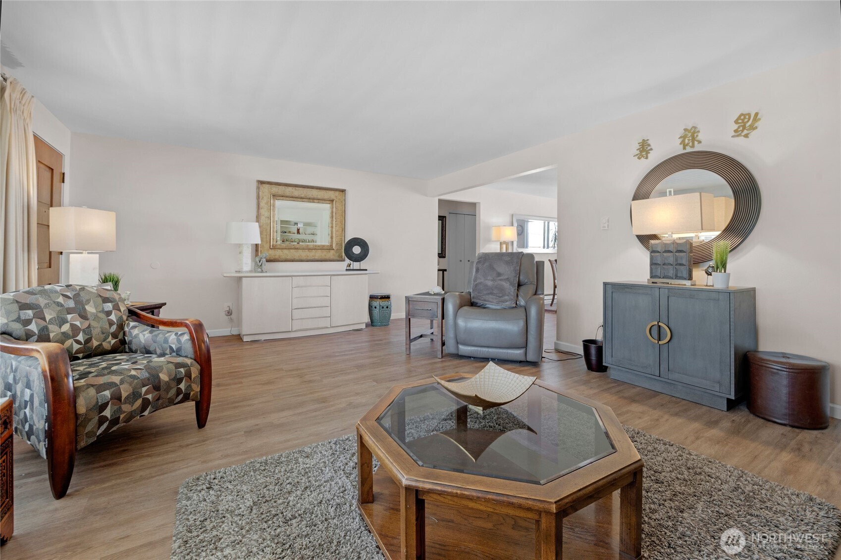 205 Heather Road Everett, WA 98203 - Photo 10 of 40 a living room with furniture and a wooden floor