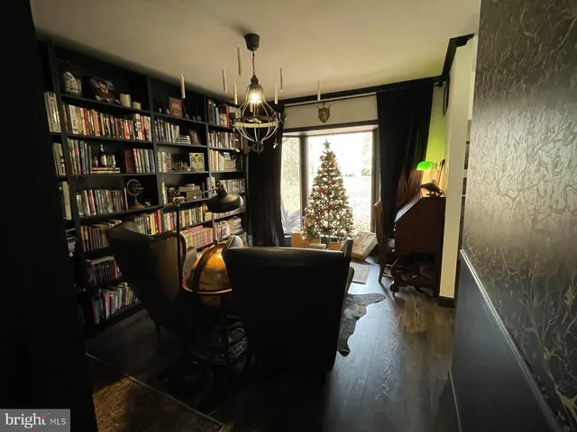 a view of a kitchen and dining area