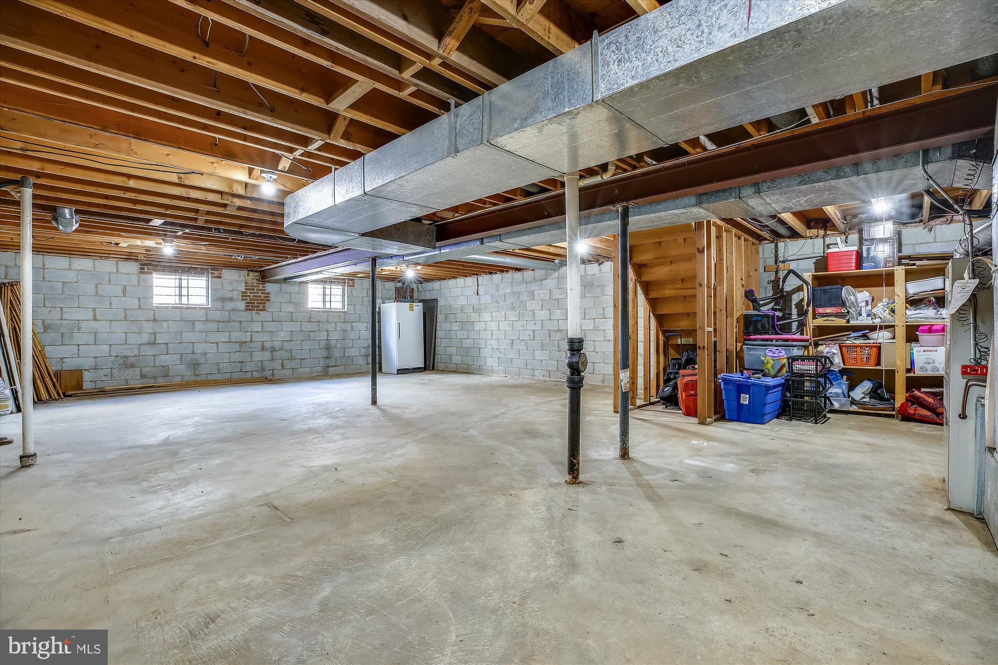 1213 Burton Street Silver Spring, MD 20910 - Photo 25 of 30 Unfinished Basement