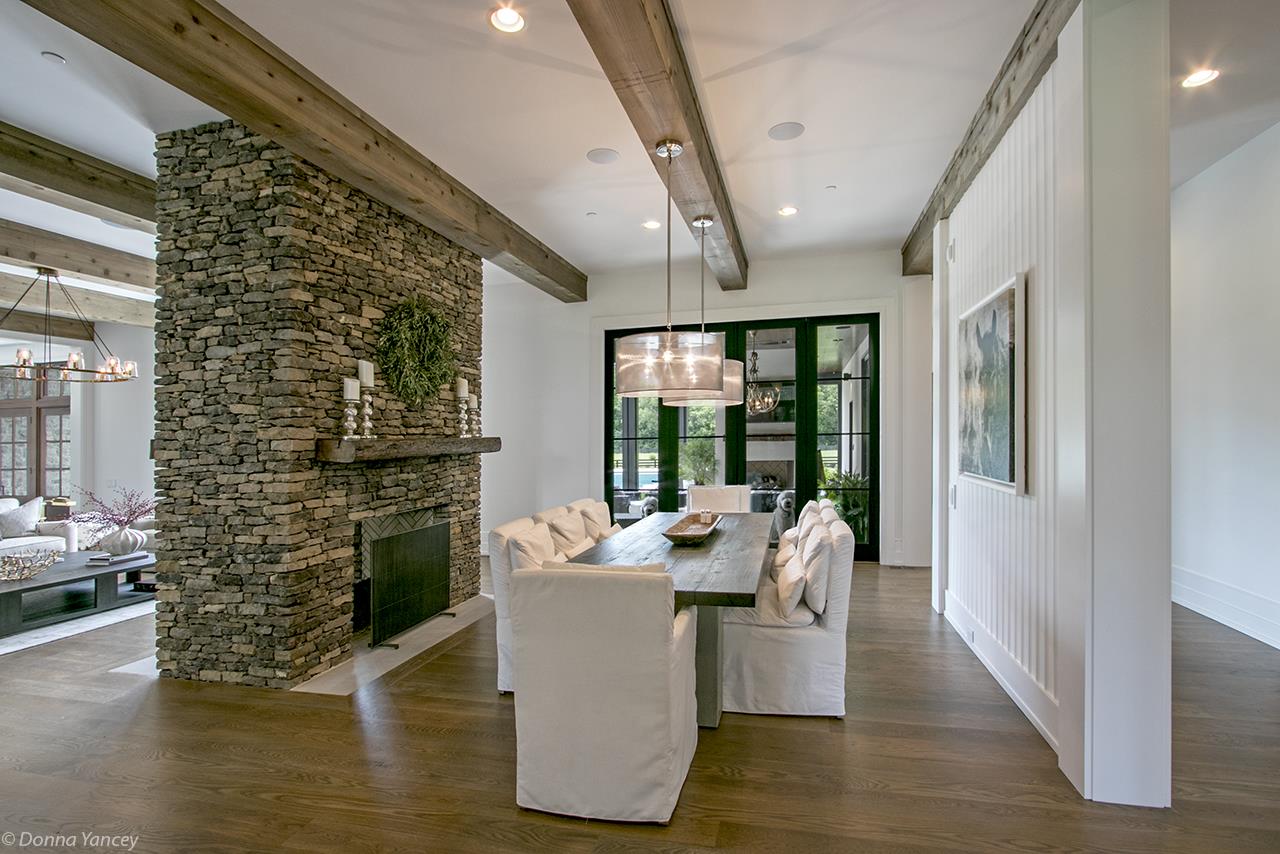 5747 Garrison Road Franklin, TN 37064 - Photo 10 of 30 a living room with fireplace furniture and a floor to ceiling window
