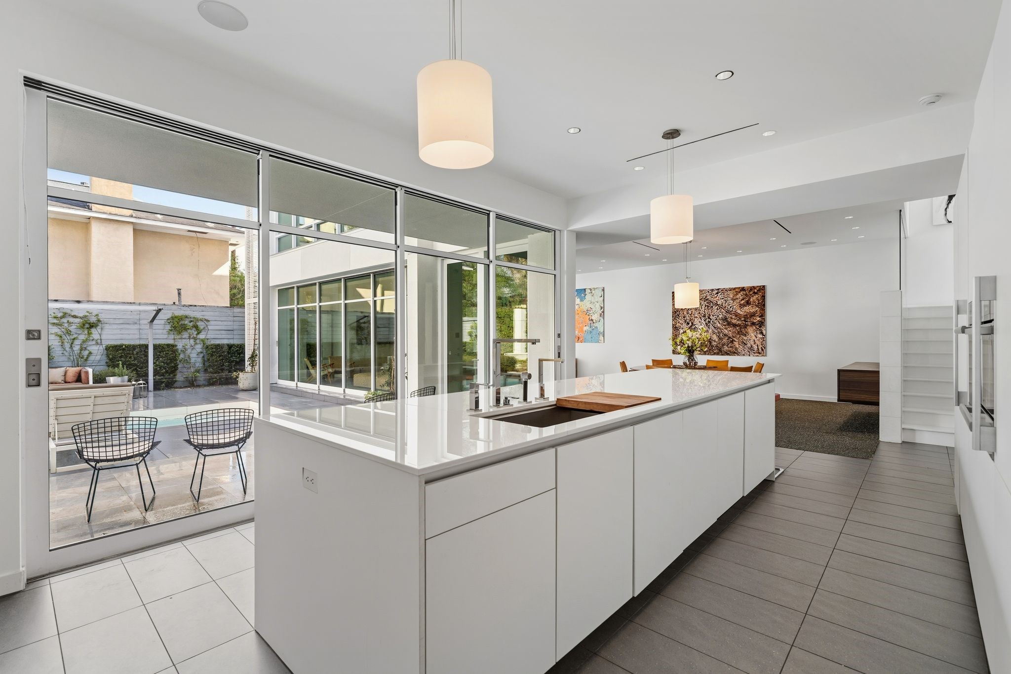 1509 Banks Street Houston, TX 77006 - Photo 14 of 40 a large white kitchen with a large window