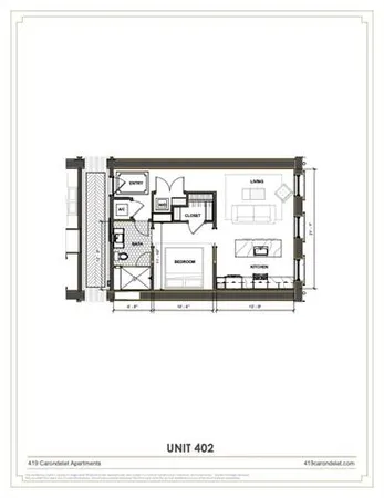 $2,200 | 419 Carondelet Street, Unit 402, New Orleans, LA 70139