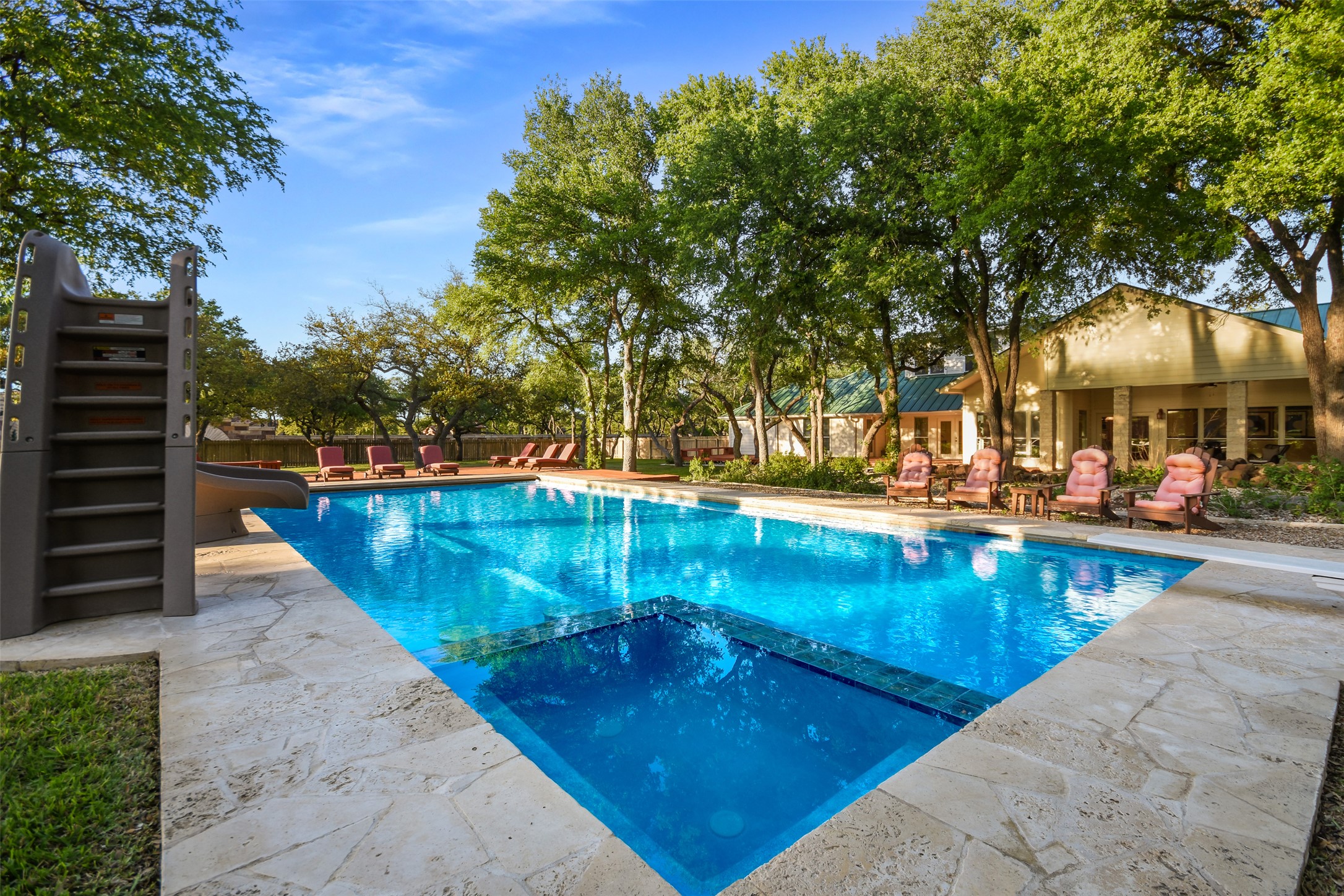 294 Logan Ranch Road Georgetown, TX 78628 - Photo 33 of 40 swimming pool view with a seating space