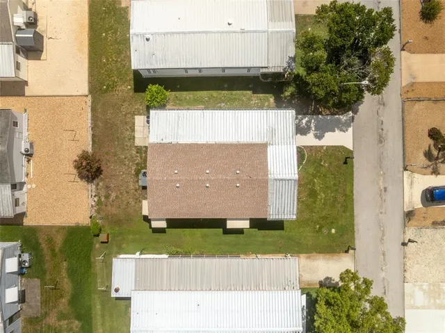 aerial view of a house
