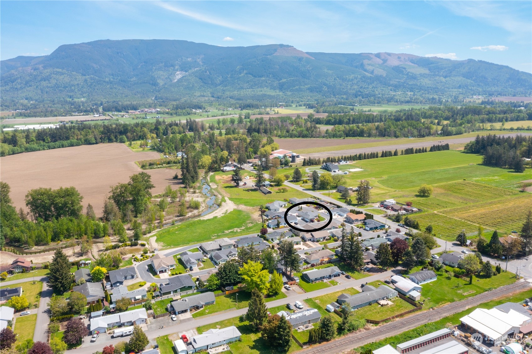 107 South Pass Road, Unit 32 Nooksack, WA 98276 - Photo 6 of 40 a view of a street with a yard and mountain