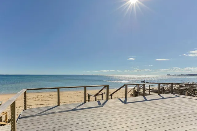 a view of a terrace with seating space