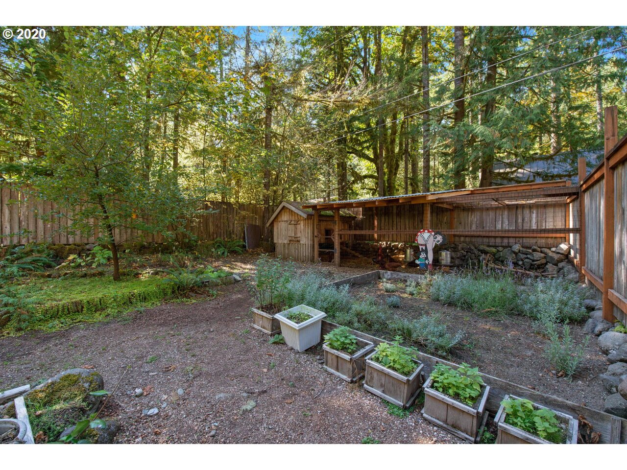 27780 East John Lake Road Rhododendron, OR 97049 - Photo 27 of 32 a backyard of a house with lots of green space