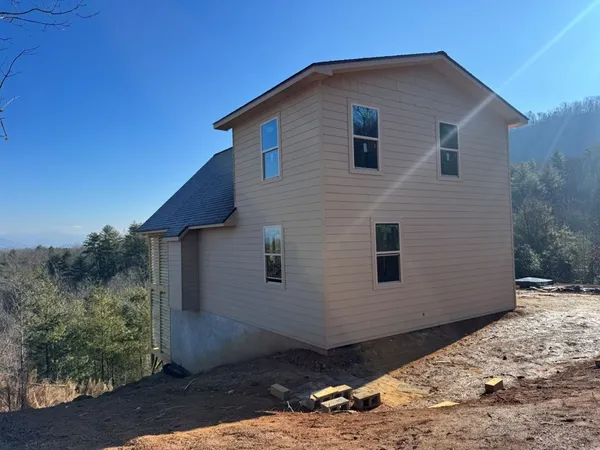 a backyard of a house