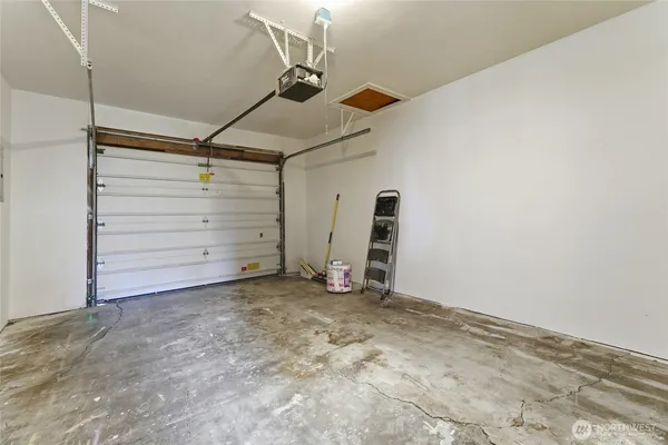 a view of a room with an empty space