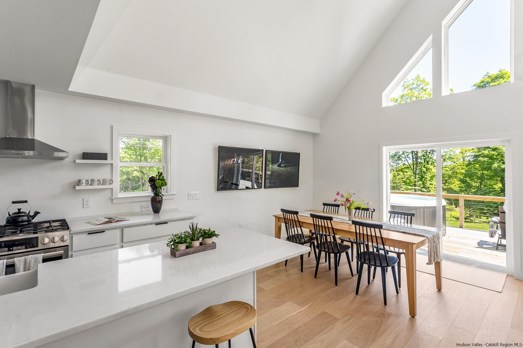 17 Freeman Avery Road Olivebridge, NY 12461 - Photo 15 of 32 a view of a dining room with furniture window and wooden floor