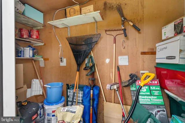 a view of storage and utility room