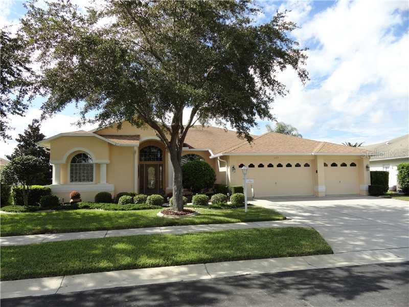 Exterior Front - Front view of this lovely Kent III golf course estate home.