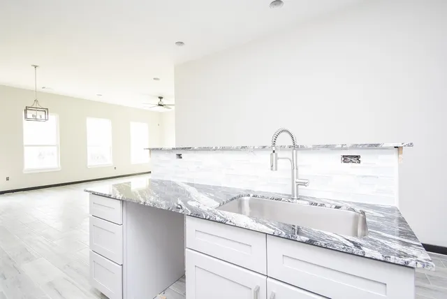 a close view of sink and tap