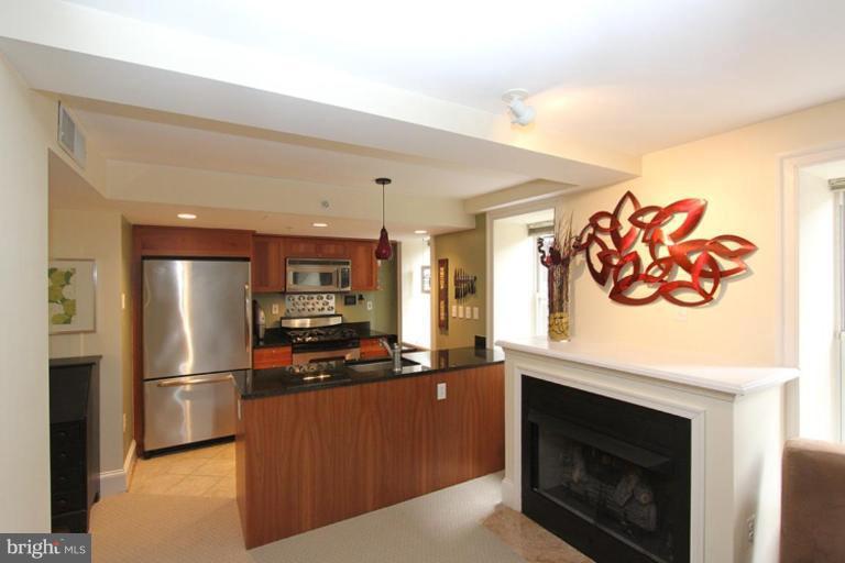 1750 16th Street Northwest, Unit 4 Washington, DC 20009 - Photo 18 of 20 a kitchen with stainless steel appliances granite countertop a refrigerator a stove and a sink