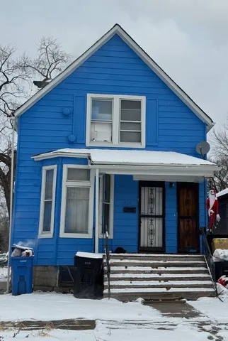 a front view of a house with entryway