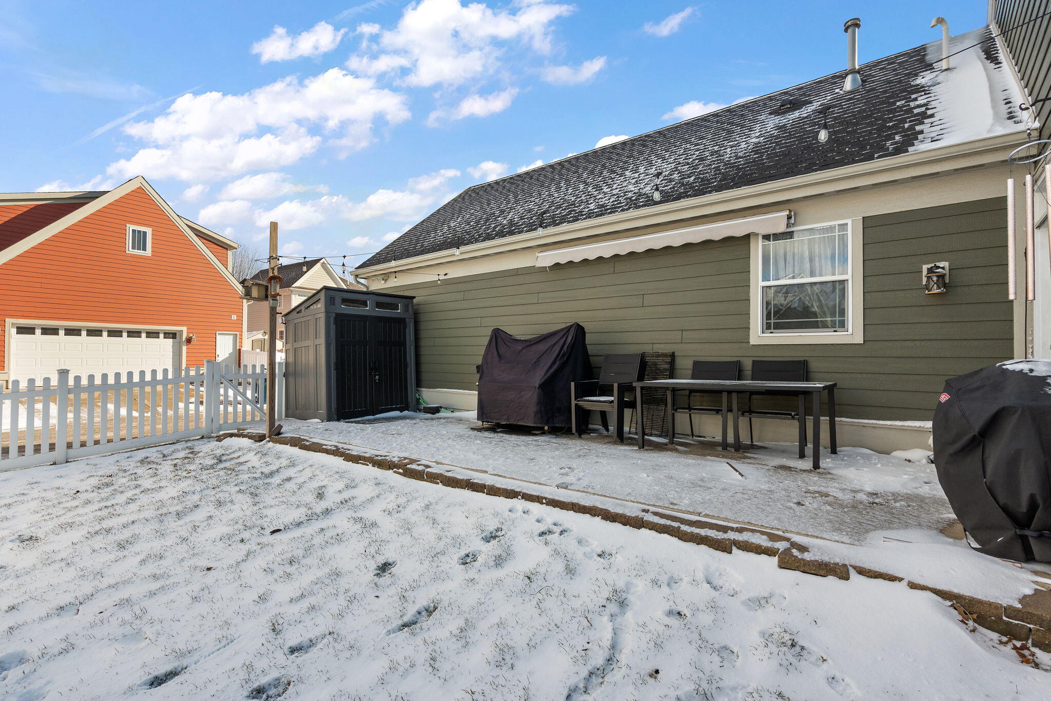 1171 Weaver Way Chesterton, IN 46304 - Photo 23 of 25 a backyard of a house with seating space