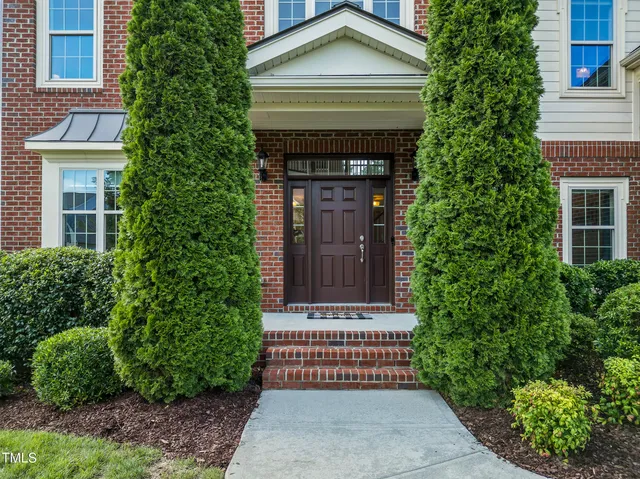 a front view of a house