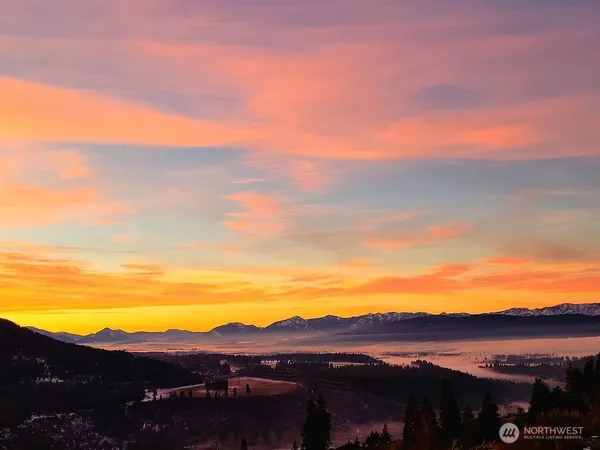 a view of city and mountain