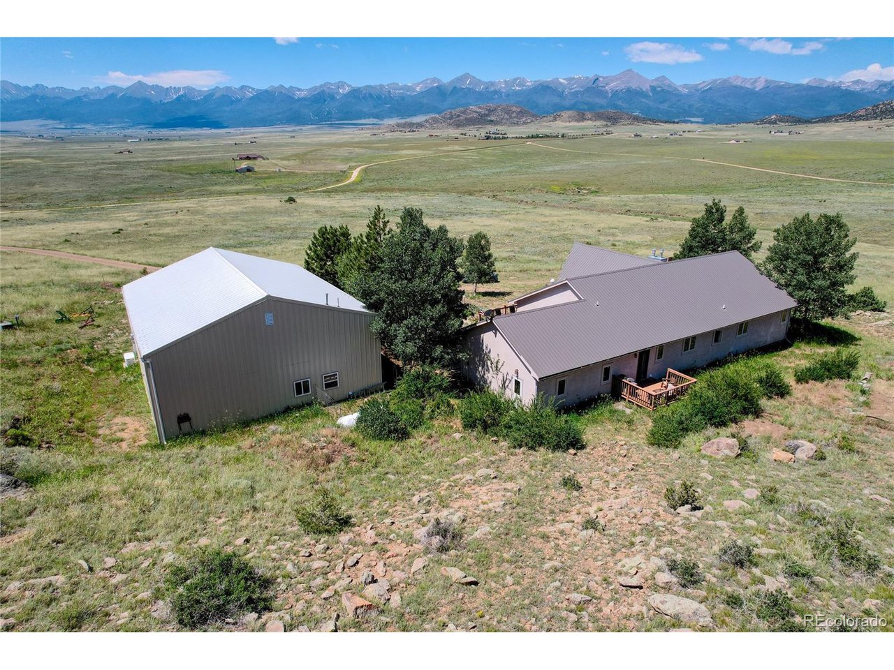 775 Lakeview Road Westcliffe, CO 81252 - Photo 39 of 40 Back of House & Barn