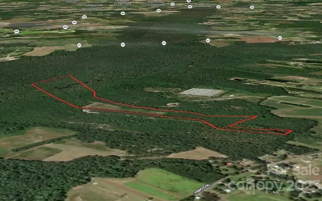 a view of a golf course with a lake