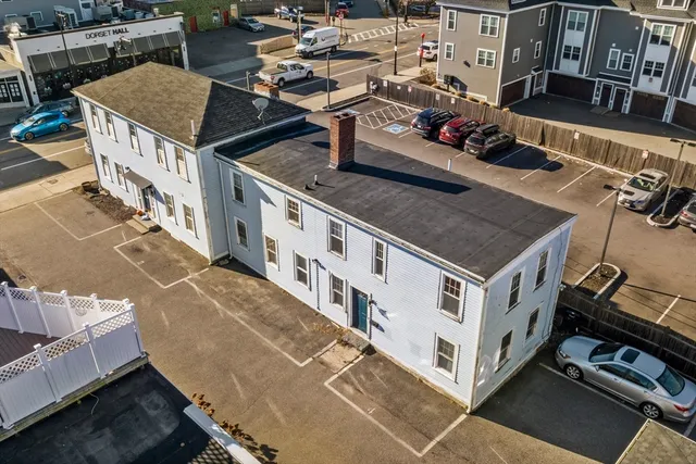 a view of a house with a street