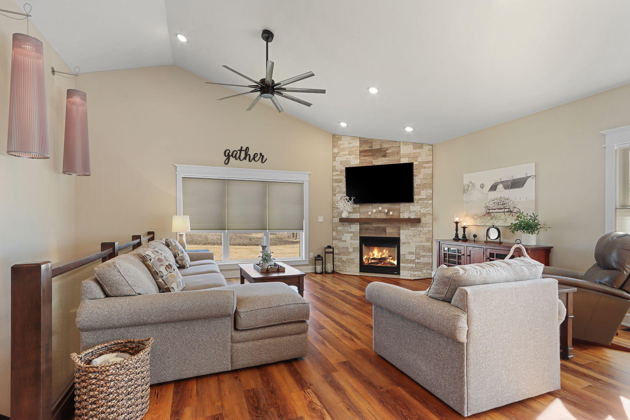 21229 Plank Road Dover, WI 53139 - Photo 11 of 46 Gas Fireplace