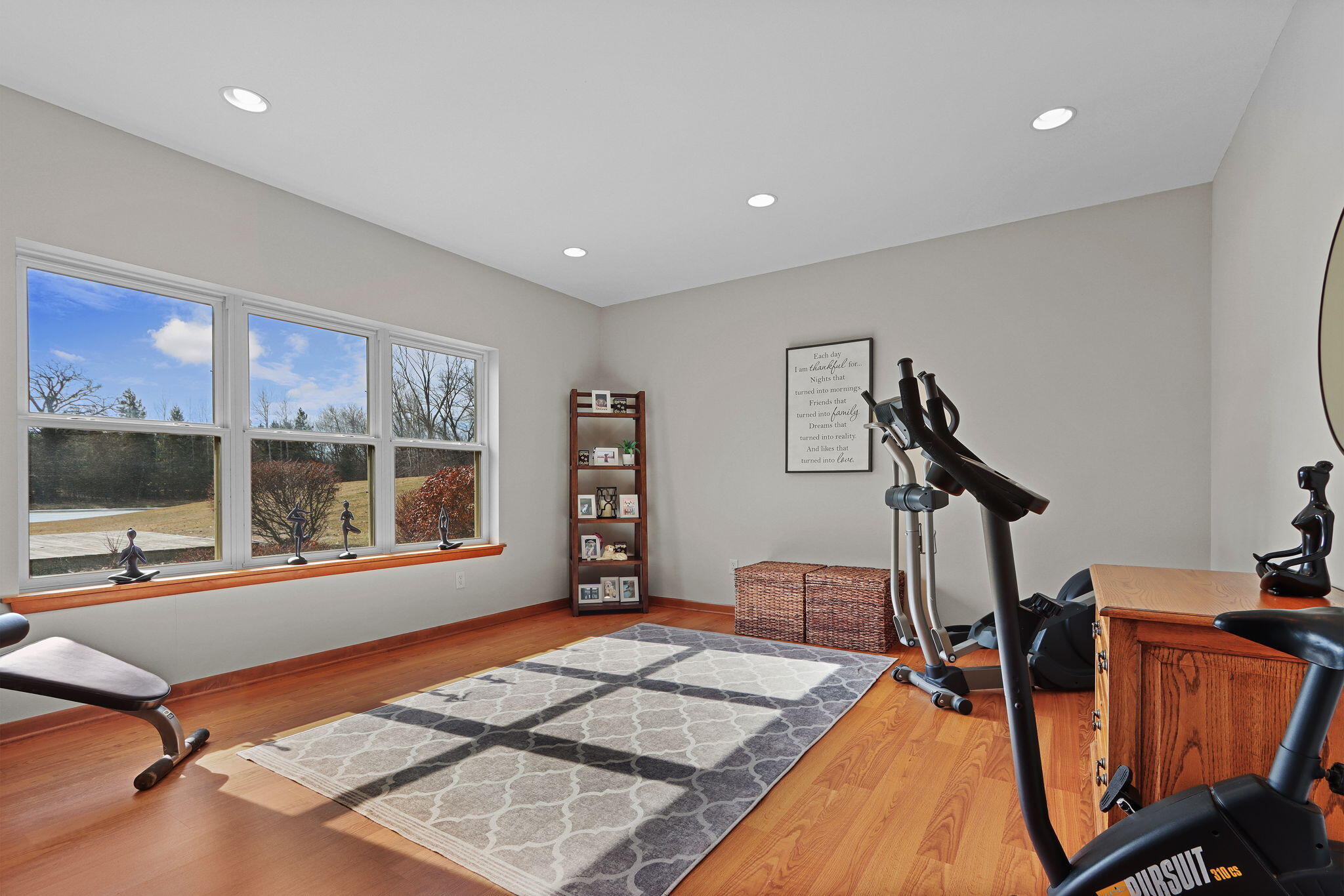 21229 Plank Road Dover, WI 53139 - Photo 28 of 46 Basement Yoga room/bonus room with daylight windows.