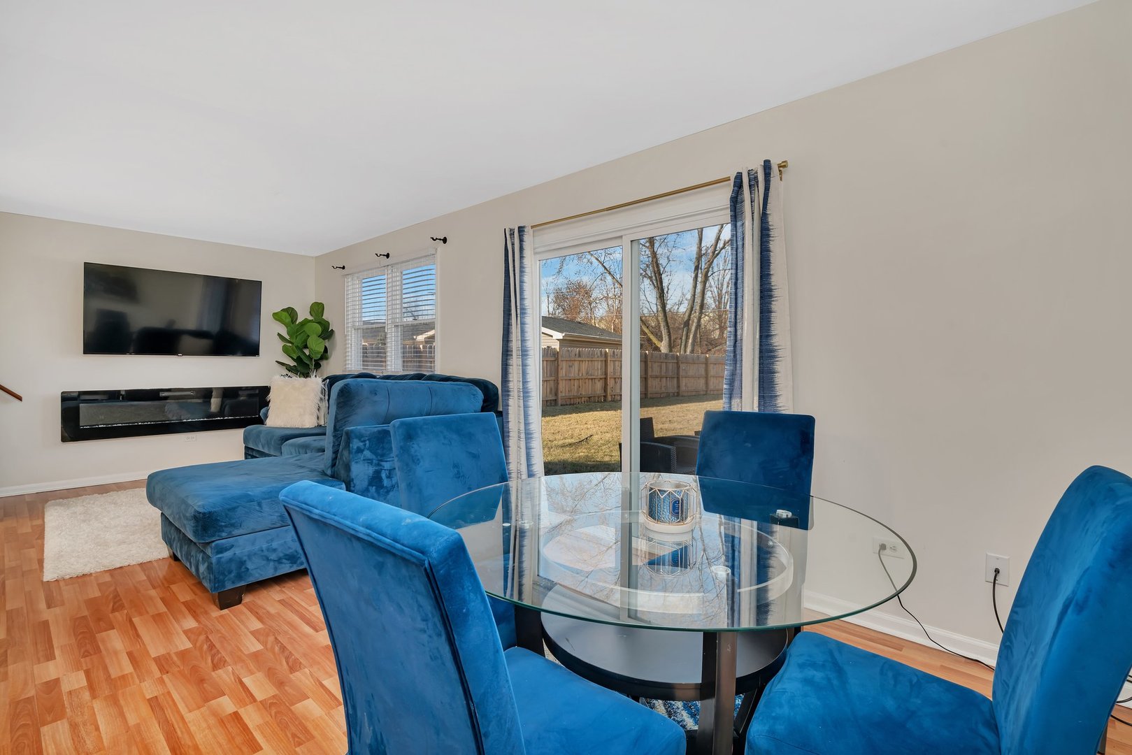 403 South Raven Road Shorewood, IL 60404 - Photo 5 of 24 a living room with furniture and a flat screen tv
