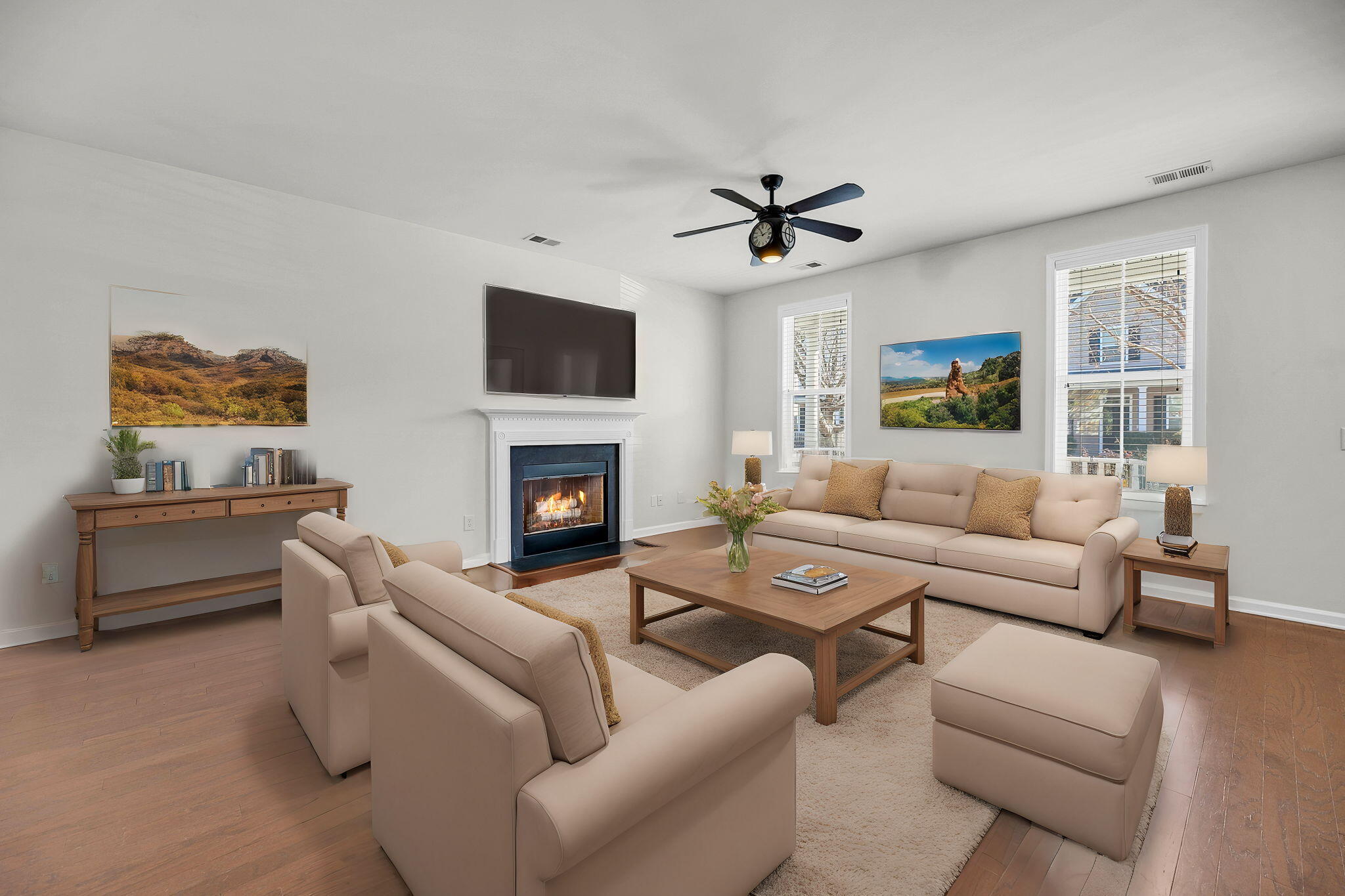 1743 Bee Balm Road Johns Island, SC 29455 - Photo 3 of 35 Staged living room
