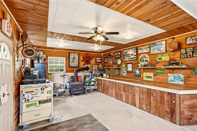 a view of yard with swimming pool