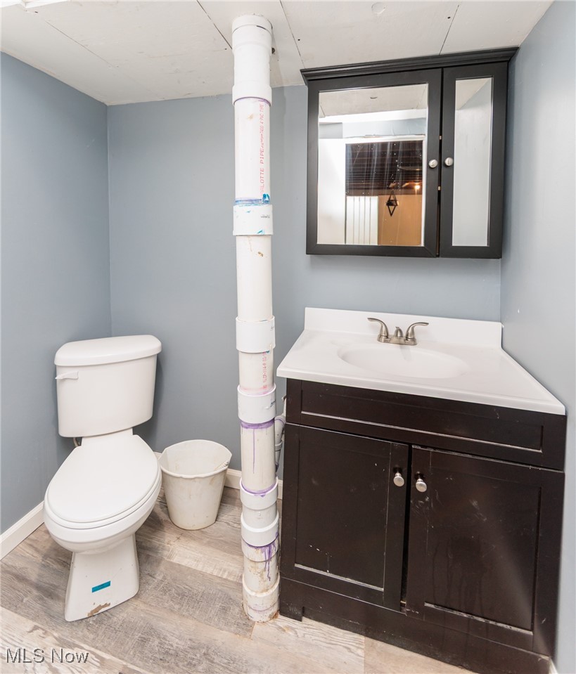 5062 Lee Road Maple Heights, OH 44137 - Photo 34 of 50 Bathroom featuring vanity and light wood-style flooring