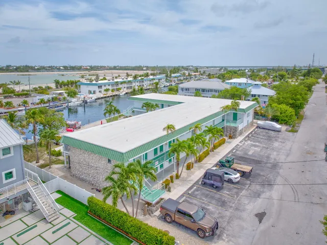 an aerial view of a balcony with outdoor space