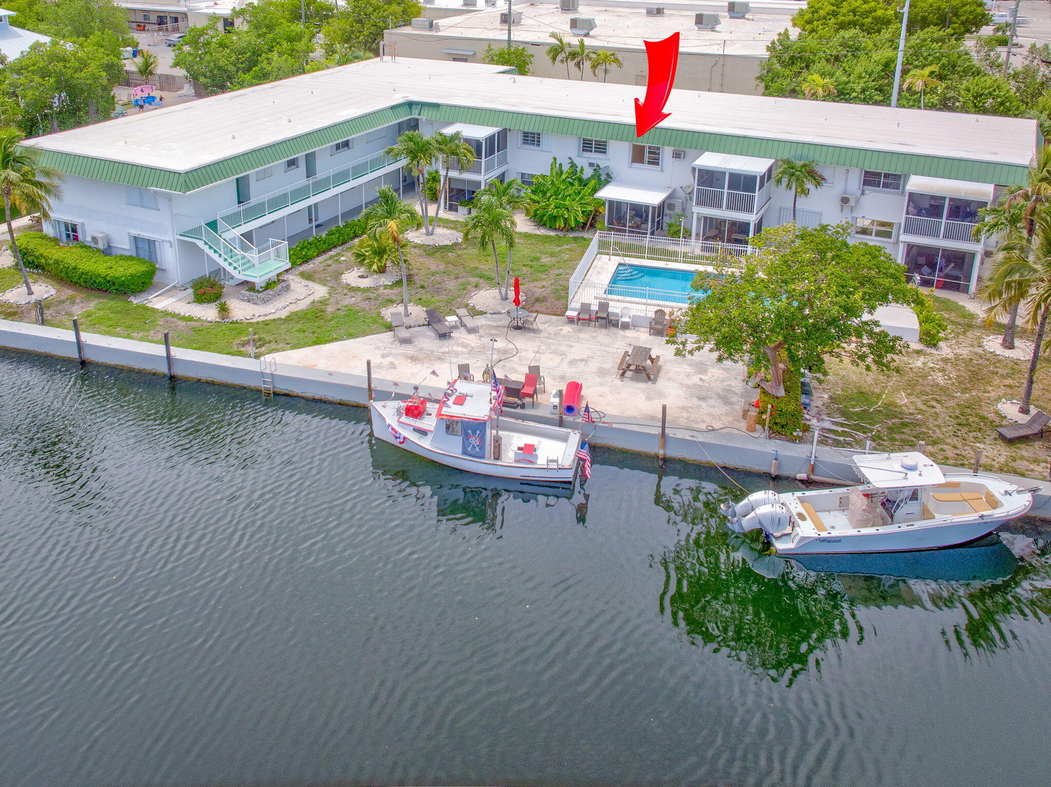 5301 Ocean Terrace, Unit 6 Marathon, FL 33050 - Photo 35 of 38 a aerial view of a house with outdoor space